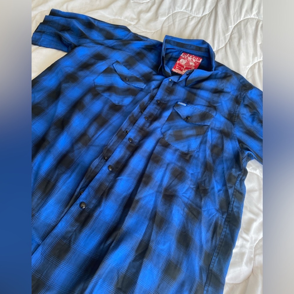 Dixxon CITY GARDENS short-sleeve button up. Size XL. All proceeds go to charity!